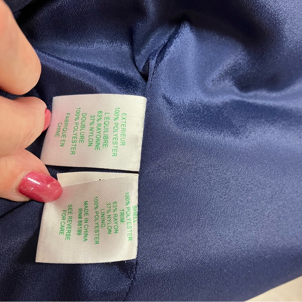 Lilly Pulitzer, navy blue dress, XS-S. - Picture 4 of 5